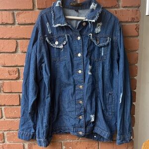 Distressed Denim Jacket